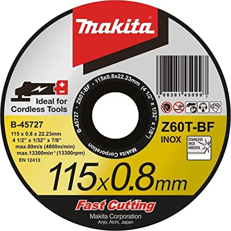 Makita Cutting Disc – Metal 115 x 0.8 mm 45727