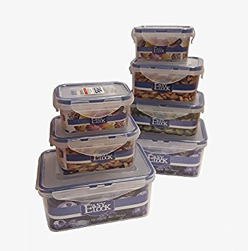 Easylock Food Storage Container Sets, Microwave, Freezer and Dishwasher safe