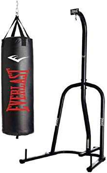 Everlast Single Station Heavy Bag Stand with Heavy Bag Kit