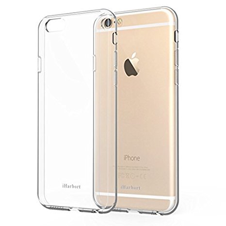 iPhone 6/ 6S Case - iHarbort Protective iPhone 6 6S Case TPU Bumper Cover With Shock-Absorption Function and Screen Protector For iPhone 6/ 6S 4.7 Transparent