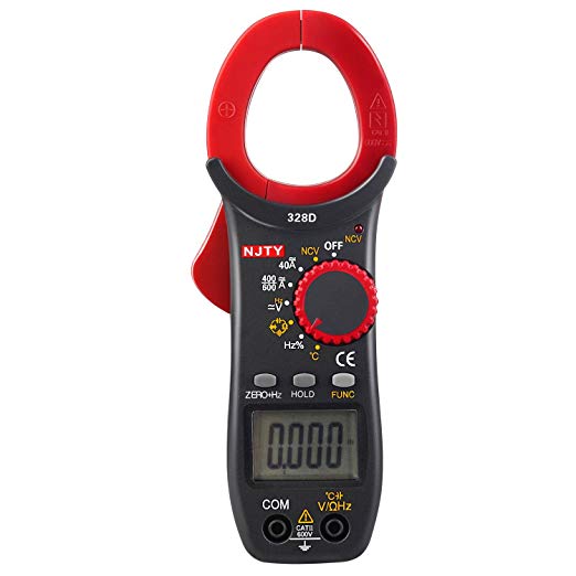 ELIKE 328D 600A AC/DC Current Auto-Ranging 3999 Digital Clamp On Meter & Multimeter with NCV,Diode,Continuity,Temperature ,Frequency and Capacitance Tester