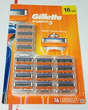 Gillette Fusion5 Men's Razor Blades - 16 Cartridge Refills (Packaging May Vary), Mens Razors/Blades