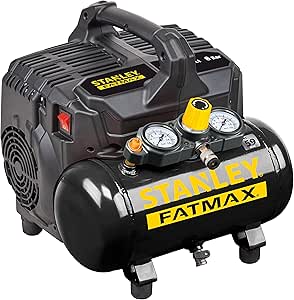 STANLEY FATMAX Silent Air Compressor DST 101/8/6SI - Silent Compressor - 59 db