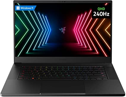 Razer Blade 15 Gaming Laptop: NVIDIA GeForce RTX 3070 - 11th Gen Intel 8-Core i7 CPU - 15.6” QHD 240Hz - 16GB RAM - 1TB SSD - Windows 11 - CNC Aluminum - Chroma RGB - THX Spatial Audio