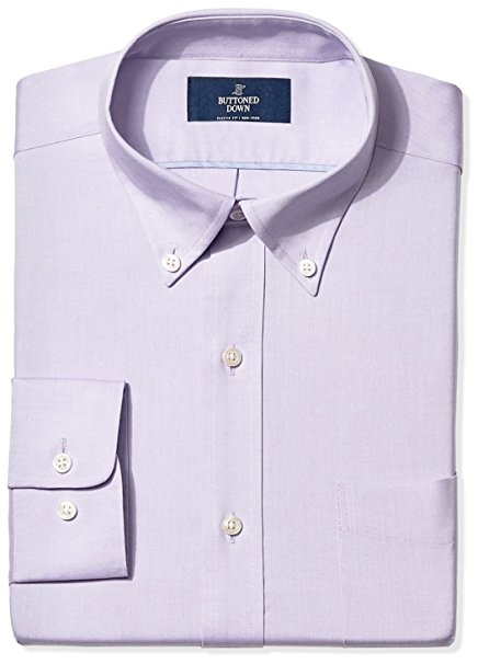 Buttoned Down Men's Classic Fit Button-Collar Solid Non-Iron Dress Shirt