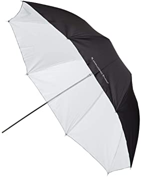 UNPLUGGED STUDIO 43inch White Umbrella (Fiberglass Rib) UN-029