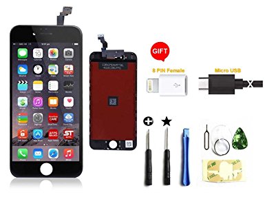 CLWHJ®-Replacement LCD Display & Touch Screen Digitizer Assembly for 4.7" iPhone 6 (Black) by shine future
