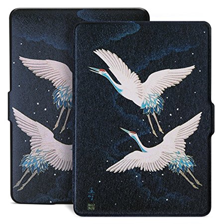 Ayotu Colorful Case for Kindle Paperwhite E-reader Auto Wake/Sleep Smart Protective Cover Case,Fits All 2012,2013,2015 and 2016 Versions Amazon Kindle Paperwhite 300 PPI,K5-09 Flying Birds