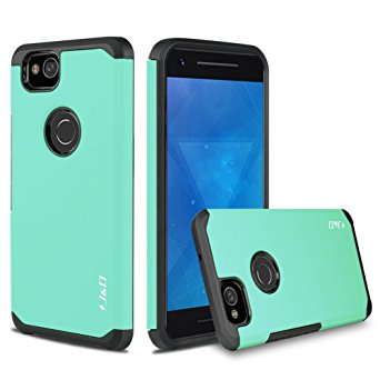 Google Pixel 2 Case, J&D [ArmorBox] [Dual Layer] Hybrid Shock Proof Protective Rugged Case for Google Pixel 2 - Mint