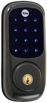 Yale Real Living Keyless Touchscreen Deadbolt with Z-Wave in Oil Rubbed Bronze (YRD220-ZW-0BP)