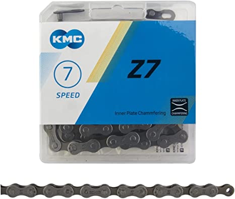 KMC, Z7, Chain, Speed: 6/7/8, 7.3mm, Links: 116, Grey