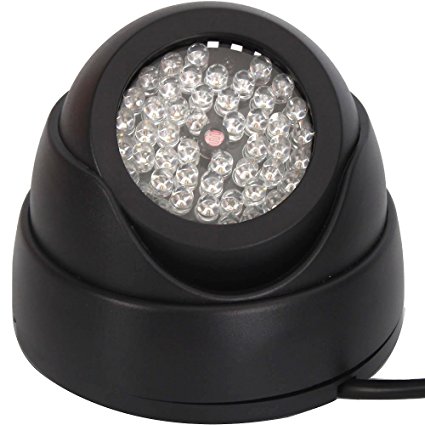MicroMall(TM) CCTV Infrared Night Vision 48 LED Conch-type Illuminator Black