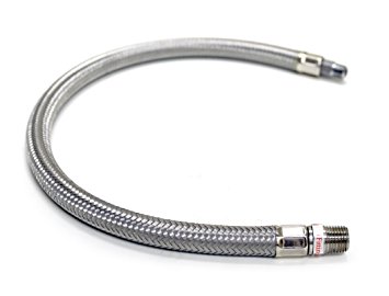 Viair 92804 18" Stainless Steel Braided Leader Hose without Check Valve