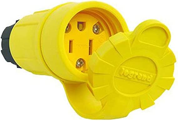 Legrand-Pass & Seymour PS15W47CCV3 Straight Blade Watertight Connector 15-Amp/125-volt Heavy Duty Construction Built to Last