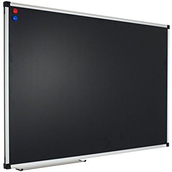 XBoard 48 x 36 Inch Magnetic Blackboard, Wall Mounted Chalkboard with 2 Magnets