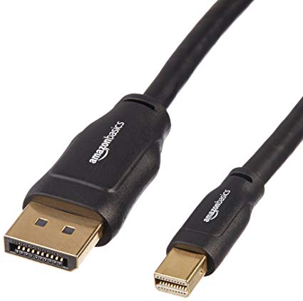 AmazonBasics Mini DisplayPort to DisplayPort Adapter Computer Cable - 3 Feet, 10-Pack