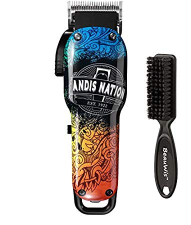 Andis Cordless Envy Li Nation Adjustable Blade Clipper With a Bonus BeauWis Blade Brush