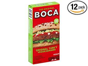 Boca Original Vegan Veggie Burgers, 10 ounce -- 12 per case