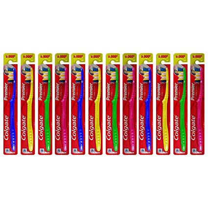 Colgate Toothbrush Premier (12 Pieces) Clipstrip