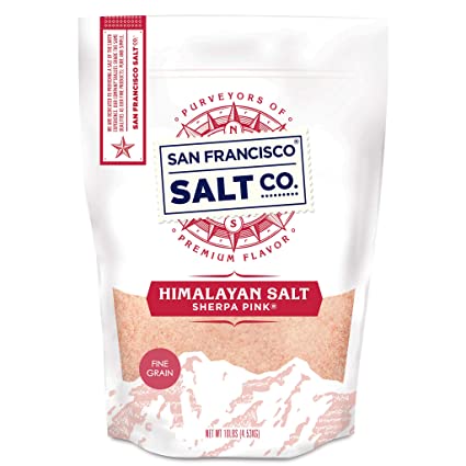 Sherpa Pink Gourmet Himalayan Salt - 10 Pound Bulk Bag Fine Grain