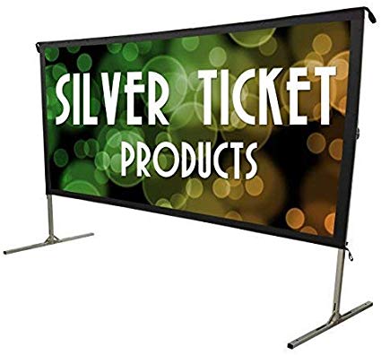STO-169119 Silver Ticket Indoor/Outdoor 119" Diagonal Movie Projector Screen White Material (STO 16:9, 119)