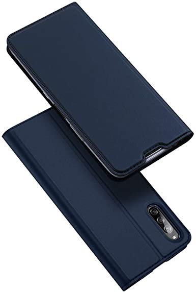 DUX DUCIS Case for Sony Xperia L4, Ultra Fit Flip Folio Leather Case Cover with [Kickstand] [Card Slot] [Magnetic Closure] Compatible with Sony Xperia L4 (Deep Blue)