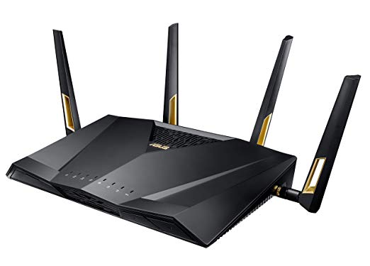 ASUS Quad-Core Wireless 802.11ax Dual Band Wi-Fi Adaptive QoS AX6000 Router (RT-AX88U)