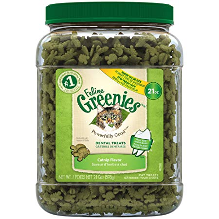 Feline Greenies Dental Cat Treats, Catnip