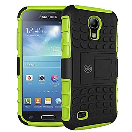 Galaxy s4 Case, Galaxy s4 Armor Cases- Tough Armorbox Dual Layer Hybrid Hard/Soft Protective Case by Cable and Case - Green Armor Case