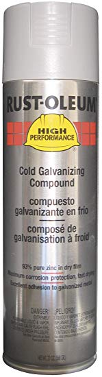 Rust-Oleum V2185838 V2100 High Performance System Compound Cold Galvanizing Spray Paint, 20-Ounce