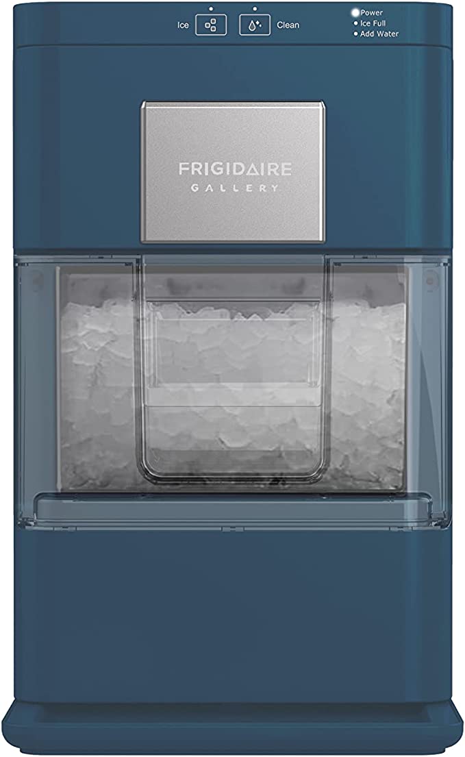 FRIGIDAIRE Gallery EFIC255 Countertop Crunchy Chewable Nugget Ice Maker, 44lbs per Day, Auto Self Cleaning, 2.0 Gen, Navy