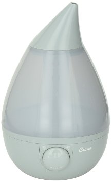 Crane Drop Ultrasonic Cool Mist Humidifier Grey