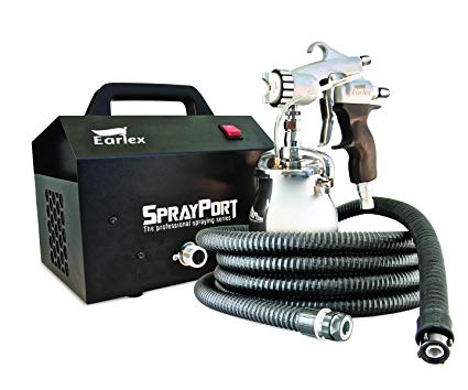 Earlex 0HV6003PUS Spray Port 6003 HVLP Sprayer with Pressure Feed Pro 8 Spray Gun, 3-Stage Turbine