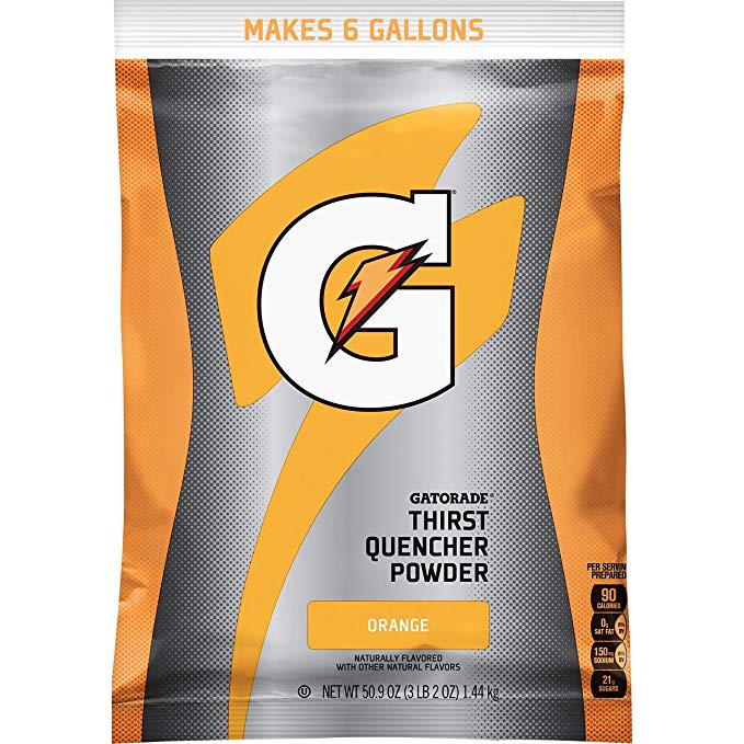 Gatorade Thirst Quencher Powder, Orange, 51 Ounce Pouch (Pack of 14)