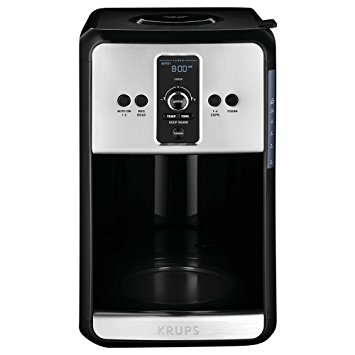 Krups Turbo Savoy Black 12 Cup Programmable Coffee Maker