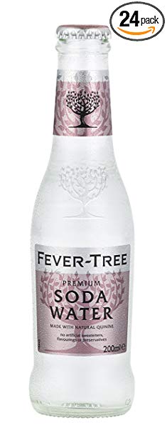 Fever-Tree Club Soda, 6.8 Ounce Glass Bottles (Pack of 24)
