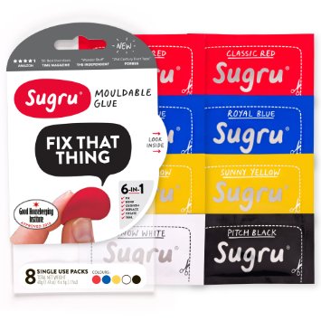Sugru Mouldable Glue - Classic Multi-Colour (Pack of 8)