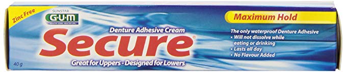 GUM Secure Denture Adhesive Cream 40g