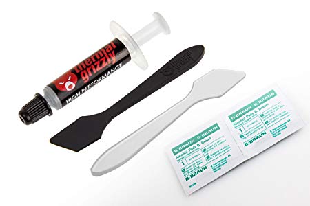 Thermal Grizzly Kryonaut Thermal Grease Paste - 1.0 Gram   Extra Spatula & 2X CPU Cleaning Pads