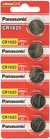 Panasonic Lithium Battery CR1620 Pack of 5 Batteries