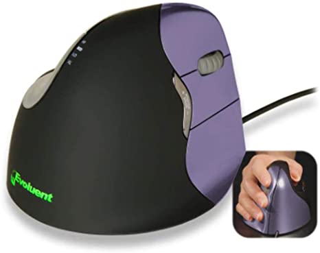 Evoluent VerticalMouse 4 Small Mouse - Laser - Wired VM4S
