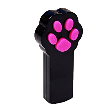 Mimibox Paw Style Cat Catch the Interactive LED Light - Pet Scratching Training Tool Exercise Chaser Toy