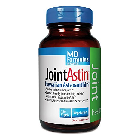 BioAstin Hawaiian Astaxanthin – MD Formulas JointAstin - 120 VEGAN soft gels –  Supports Joint Health Naturally – A Super-Antioxidant Grown in Hawaii