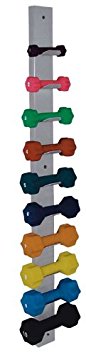 Dumbbell Wall Rack, Holds 10 Small (10# or Less) Weights