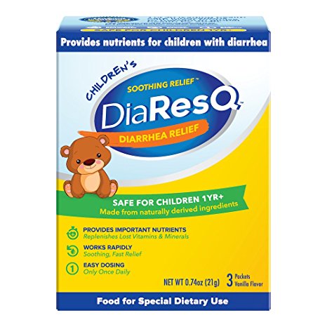 DiaResQ Vanilla Diarrhea Relief for Children, 3 Count