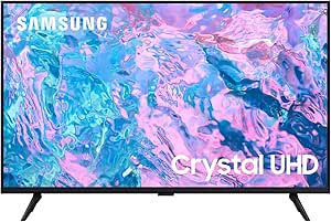 Samsung CU7020 Crystal UHD 4K 55" Smart TV, With Object Tracking Sound Lite, Gaming Hub, Crystal Processor 4K, Smart TV powered by Tizen, UE55CU7020KXXU, English Model (2024)