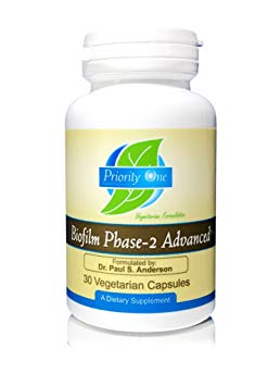 Priority One Vitamins Biofilm Phase-2 Advanced 30 Vegetarian Capsules exclusively formulated by: Dr. Paul S. Anderson - disruption of advanced biofilms*