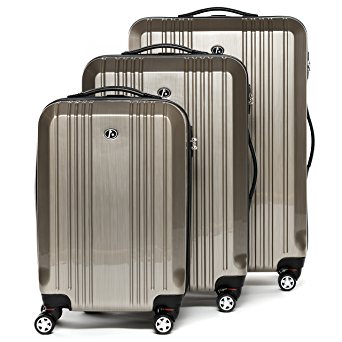 FERGÉ trolley set TSA lock CANNES - 3 suitcases luggage 4 twin-spinner-wheels