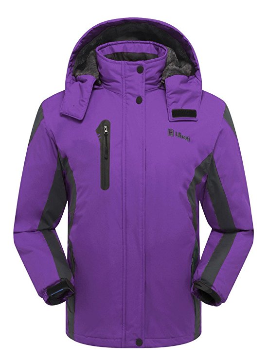 Ubon Womens Waterproof Windproof Snow Fleece Jacket Ski Outdoorwear