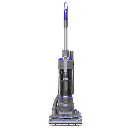 Deik Bagless Upright Vacuum Cleaner 11 Lbs Lightweight, 9 Amps / 1100W Superpower with HEPA Filter for Carpets, Area Rugs, Tiles and Wood Floors